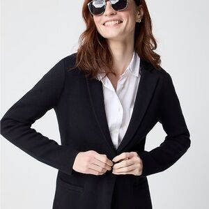 J. Crew Factory Women's School Boy Black Sweater Blazer NWT